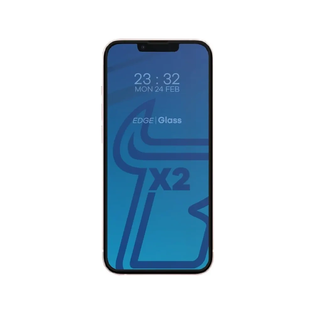 Wholesale Bizon Glass Edge tempered glass - [2 PACK] + lens protection Apple iPhone 13 Mini black - BIZ153 - {ean13} - Hurt