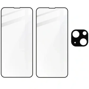 Hurtownia GSM - Bizon Glass Edge edzett üveg - [2 CSOMAG] + lencsevédelem Apple iPhone 13 Mini fekete - BIZ153 - {ean13} - Hurt