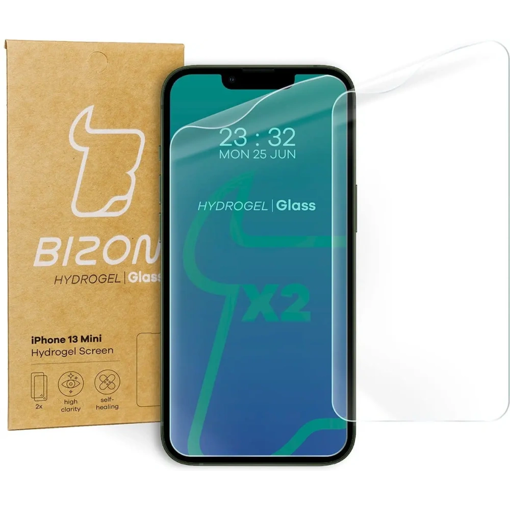 Hurtownia GSM - Bizon Glass Hydrogel Apple iPhone 13 Mini [2 PACK] - BIZ155 - {ean13} - Hurt