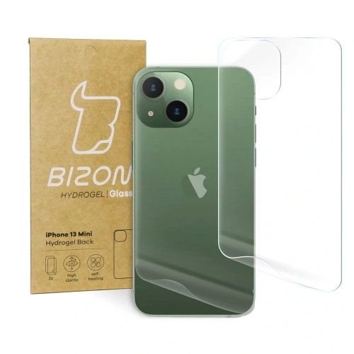 Folia hydrożelowa na tył Bizon Glass Hydrogel Apple iPhone 13 Mini [2 PACK]
