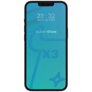 Szkło hartowane Bizon Glass Edge - [2 PACK] + ochrona na obiektyw Apple iPhone 13 Pro czarne