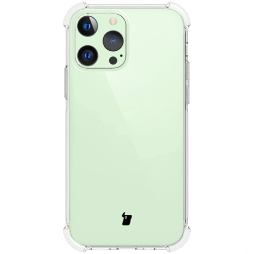 Etui + 2x szkło na ekran + obiektyw Bizon Case Clear Pack do Apple iPhone 13 Pro przezroczyste