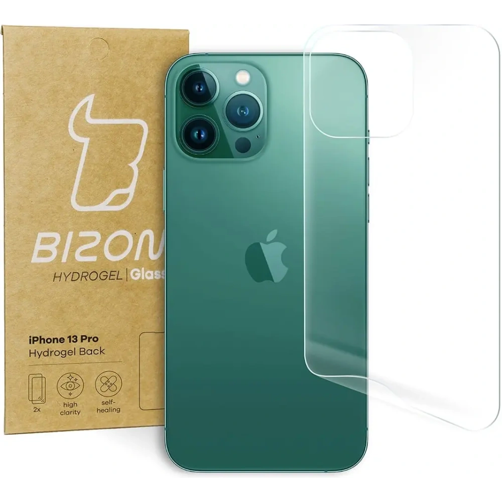 Hurtownia GSM - Folia hydrożelowa na tył Bizon Glass Hydrogel Apple iPhone 13 Pro [2 PACK] - BIZ163 - {ean13} - Hurt