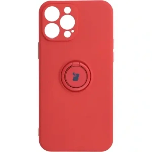 Hurtownia GSM - Etui Bizon Case Silicone Ring do Apple iPhone 13 Pro Max tmavě růžová - BIZ165 - {ean13} - Hurt