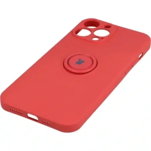 Hurtownia GSM - Etui Bizon Case Silicone Ring do Apple iPhone 13 Pro Max tmavě růžová - BIZ165 - {ean13} - Hurt
