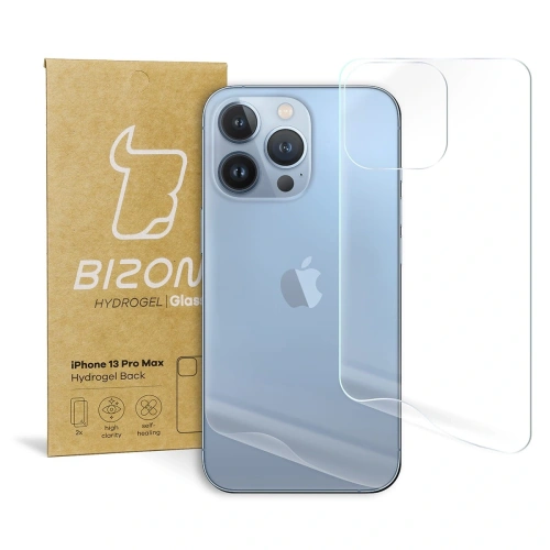 Folia hydrożelowa na tył Bizon Glass Hydrogel Apple iPhone 13 Pro Max [2 PACK]