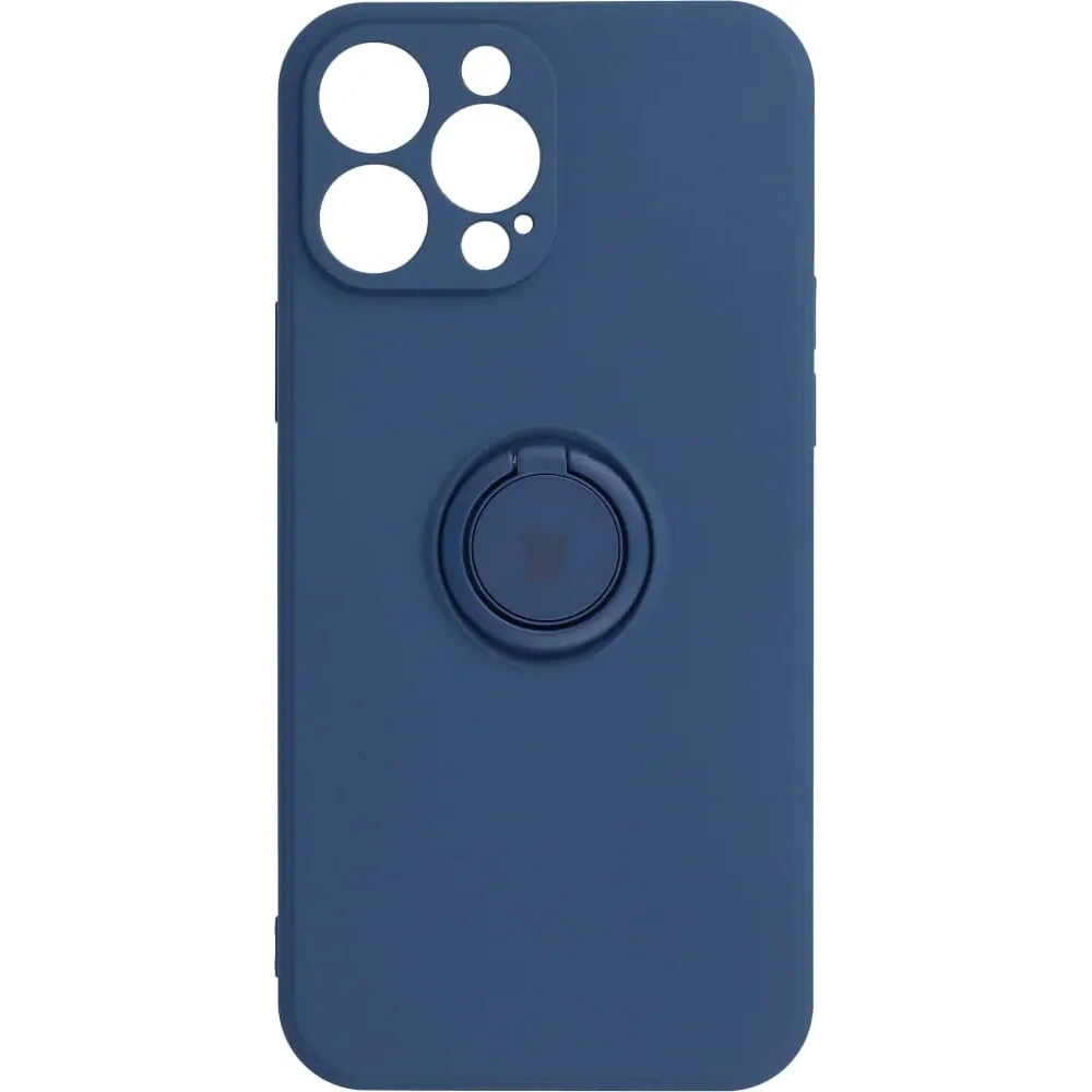 Hurtownia GSM - Etui Bizon Case Silicone Ring do Apple iPhone 13 Pro Max granatowe - BIZ171 - {ean13} - Hurt