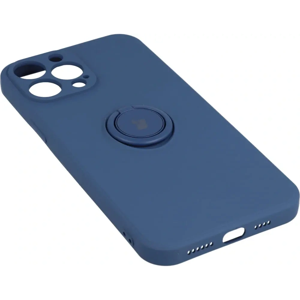 Hurtownia GSM - Etui Bizon Case Silicone Ring do Apple iPhone 13 Pro Max granatowe - BIZ171 - {ean13} - Hurt