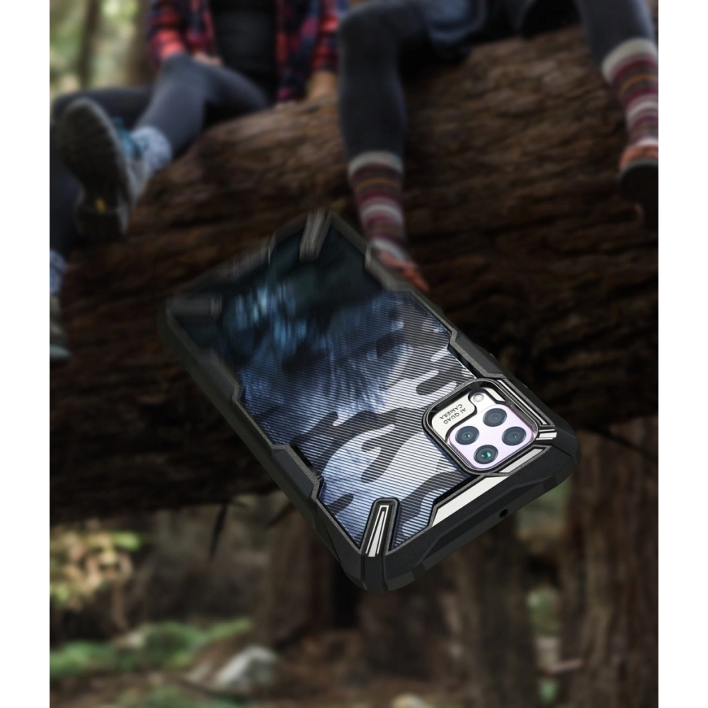 Hurtownia GSM - Etui Ringke Fusion-X Huawei P40 Lite Camo (Moro) Black - RGK1141MOB - {ean13} - Hurt