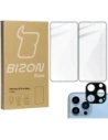 Bizon Glass Edge sticlă temperată - [2 PACK] + protecție lentilă Apple iPhone 13 Pro Max negru