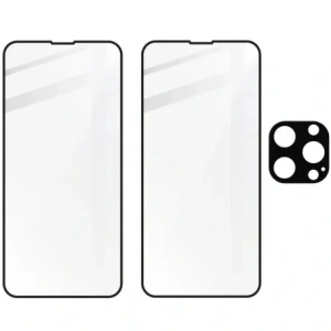 Hurtownia GSM - Tvrzené sklo Bizon Glass Edge - [2 PACK] + ochrana na objektiv Apple iPhone 13 Pro Max černé - BIZ175 - {ean13} - Hurt