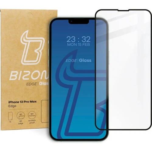 Szkło hartowane Bizon Glass Edge do Apple iPhone 13 Pro Max czarne