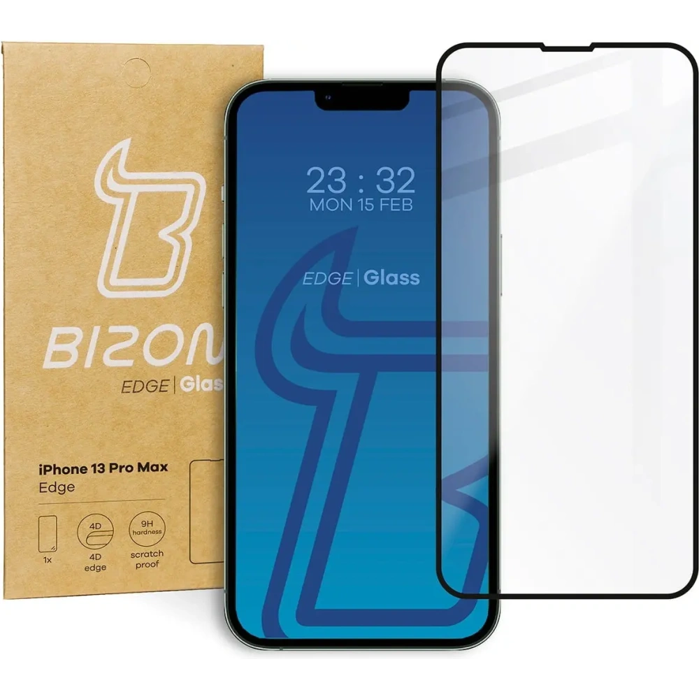 Hurtownia GSM - Bizon Glass Edge Apple iPhone 13 Pro Max negru - BIZ176 - {ean13} - Hurt
