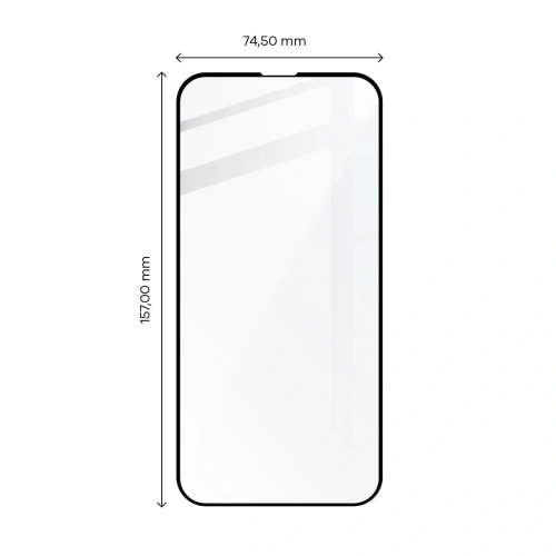 Szkło hartowane Bizon Glass Edge 2 do Apple iPhone 14 Plus / 13 Pro Max czarne