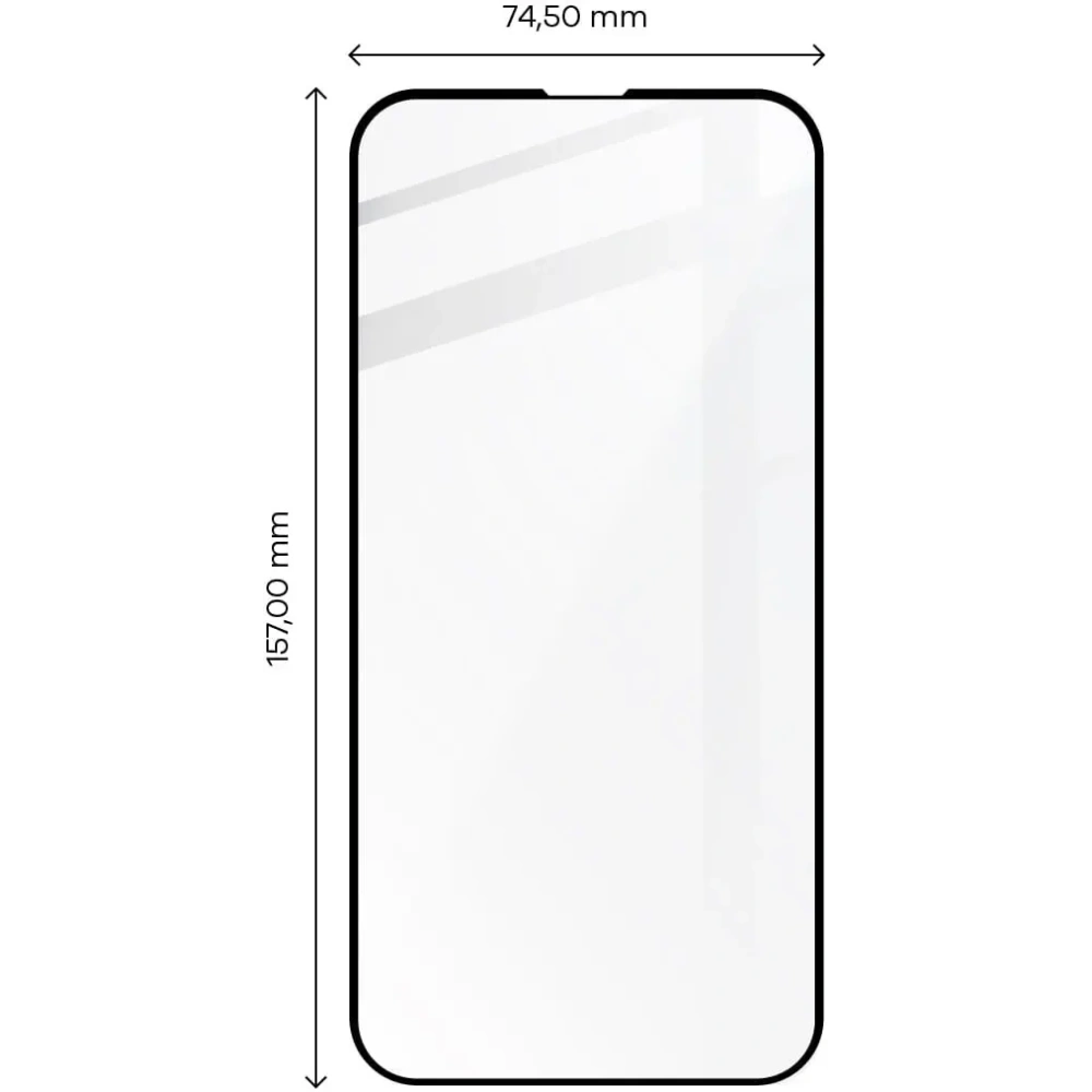 Hurtownia GSM - Szkło hartowane Bizon Glass Edge 2 do Apple iPhone 14 Plus / 13 Pro Max czarne - BIZ180 - {ean13} - Hurt