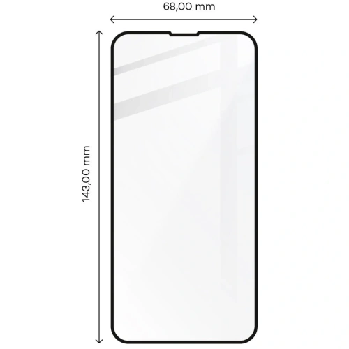 Szkło hartowane Bizon Glass Edge do Apple iPhone 13 / 13 Pro czarne