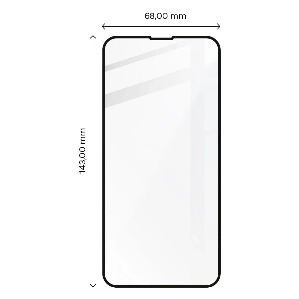 Wholesale Bizon Glass Edge Apple iPhone 13 / 13 Pro black - BIZ183 - {ean13} - Hurt