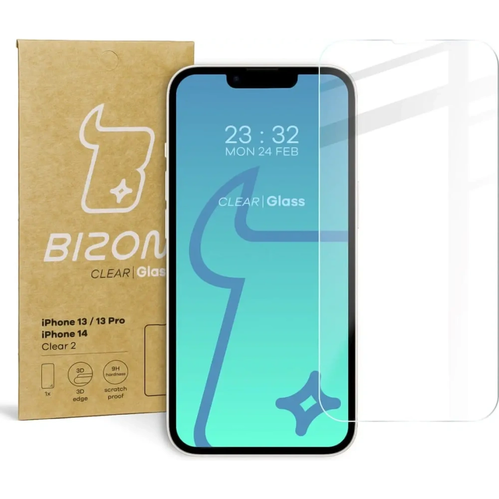 Wholesale Bizon Glass Clear 2 Apple iPhone 14 / 13 / 13 Pro - BIZ185 - {ean13} - Hurt