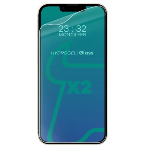 Folia hydrożelowa na ekran Bizon Glass Hydrogel Apple iPhone 14 / 13 / 13 Pro [2 PACK]
