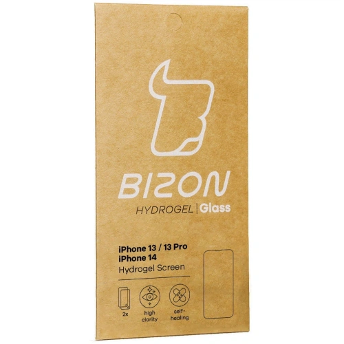 Folia hydrożelowa na ekran Bizon Glass Hydrogel Apple iPhone 14 / 13 / 13 Pro [2 PACK]