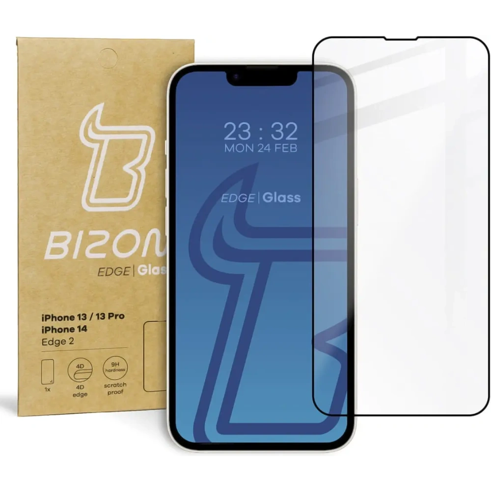 Wholesale Bizon Glass Edge 2 Apple iPhone 14 / 13 / 13 Pro black - BIZ187 - {ean13} - Hurt