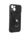 Bizon Case Camshield Card Slot Ring Apple iPhone 14 black