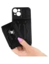 Wholesale Bizon Case Camshield Card Slot Ring Apple iPhone 14 black - BIZ188 - {ean13} - Hurt