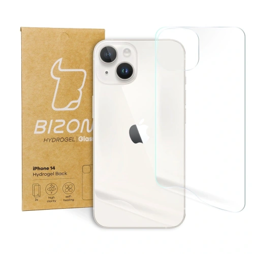 Folia hydrożelowa na tył Bizon Glass Hydrogel Apple iPhone 14 [2 PACK]