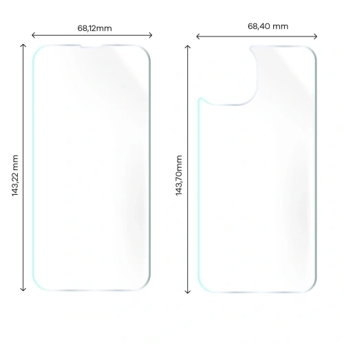 Folia hydrożelowa na tył i przód Bizon Glass Hydrogel Apple iPhone 14
