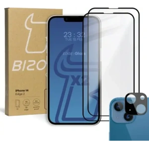 Hurtownia GSM - 2x Sklo na obrazovku + sklo na fotoaparát BIZON pro Apple iPhone 14 - BIZ193 - {ean13} - Hurt