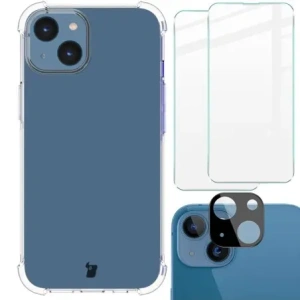 Hurtownia GSM - Etui + 2x sklo na obrazovku + objektiv Bizon Case Clear Pack do Apple iPhone 14 průhledné - BIZ194 - {ean13} - Hurt