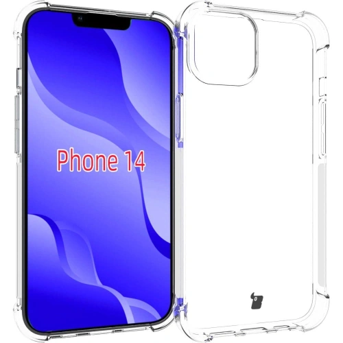 Etui + 2x szkło na ekran + obiektyw Bizon Case Clear Pack do Apple iPhone 14 przezroczyste