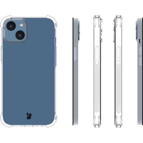 Etui + 2x szkło na ekran + obiektyw Bizon Case Clear Pack do Apple iPhone 14 przezroczyste