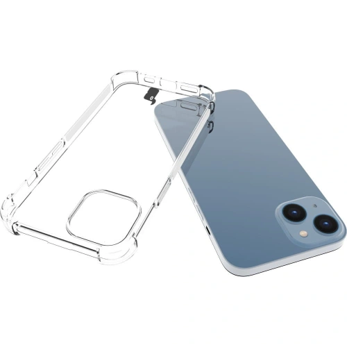 Etui + 2x szkło na ekran + obiektyw Bizon Case Clear Pack do Apple iPhone 14 przezroczyste