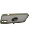 Hurtownia GSM - Bizon Case Hybrid Ring Apple iPhone 14 Plus fumuriu cu un cadru verde - BIZ199 - {ean13} - Hurt