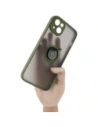 Hurtownia GSM - Bizon Case Hybrid Ring Apple iPhone 14 Plus fumuriu cu un cadru verde - BIZ199 - {ean13} - Hurt