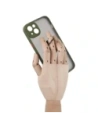 Hurtownia GSM - Bizon Case Hybrid Ring Apple iPhone 14 Plus fumuriu cu un cadru verde - BIZ199 - {ean13} - Hurt