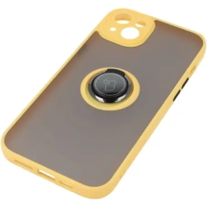 Wholesale Bizon Case Hybrid Ring Apple iPhone 14 Plus smoky with a yellow frame - BIZ200 - {ean13} - Hurt