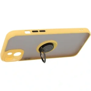 Wholesale Bizon Case Hybrid Ring Apple iPhone 14 Plus smoky with a yellow frame - BIZ200 - {ean13} - Hurt