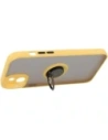 Hurtownia GSM - Etui z uchwytem na palec Bizon Case Hybrid Ring do Apple iPhone 14 Plus przydymione z żółtą ramką - BIZ200 - {ean13} - Hurt