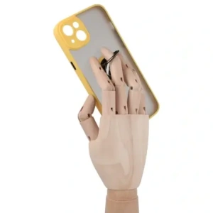 Wholesale Bizon Case Hybrid Ring Apple iPhone 14 Plus smoky with a yellow frame - BIZ200 - {ean13} - Hurt