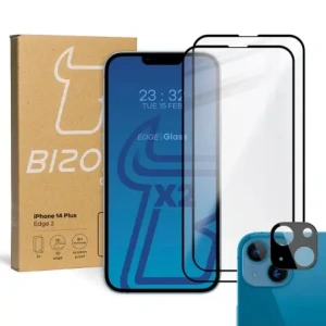 Hurtownia GSM - BIZON 2x képernyő üveg + kamera üveg Apple iPhone 14 Plus - BIZ202 - {ean13} - Hurt