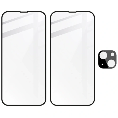 2x Szkło na ekran + szkło na aparat BIZON do Apple iPhone 14 Plus