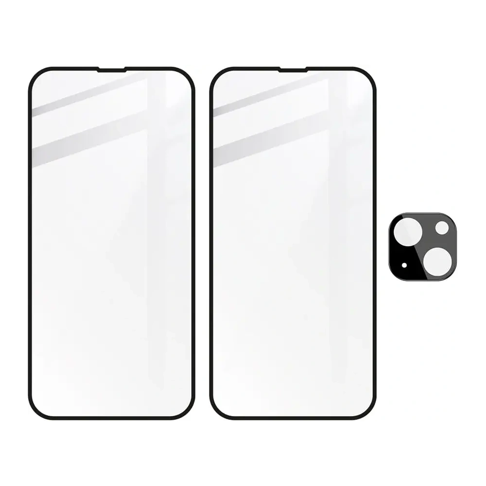 Wholesale BIZON 2x screen glass + camera glass Apple iPhone 14 Plus - BIZ202 - {ean13} - Hurt