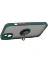 Hurtownia GSM - Bizon Case Hybrid Ring Apple iPhone 14 Plus fumuriu cu un cadru verde închis - BIZ205 - {ean13} - Hurt