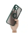 Hurtownia GSM - Bizon Case Hybrid Ring Apple iPhone 14 Plus fumuriu cu un cadru verde închis - BIZ205 - {ean13} - Hurt