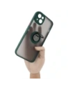 Hurtownia GSM - Bizon Case Hybrid Ring Apple iPhone 14 Plus fumuriu cu un cadru verde închis - BIZ205 - {ean13} - Hurt