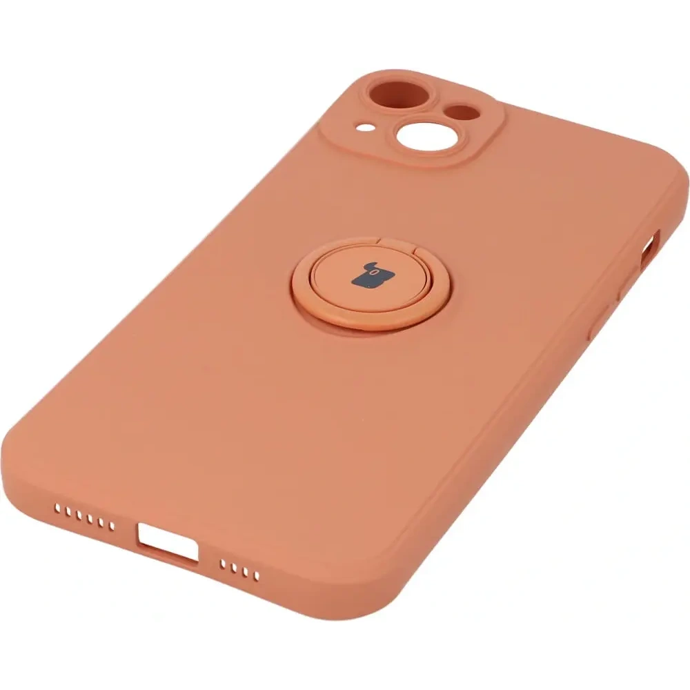 Hurtownia GSM - Bizon Case Silicone Ring Sq Apple iPhone 14 Plus portocalie - BIZ206 - {ean13} - Hurt