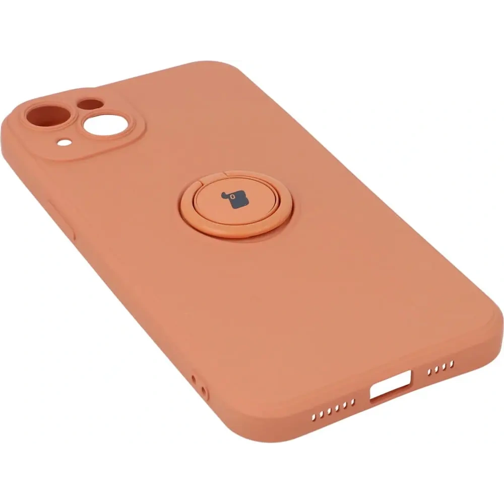 Hurtownia GSM - Bizon Case Silicone Ring Sq Apple iPhone 14 Plus portocalie - BIZ206 - {ean13} - Hurt