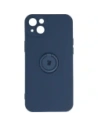 Etui Bizon Case Silicone Ring Sq do Apple iPhone 14 Plus granatowe